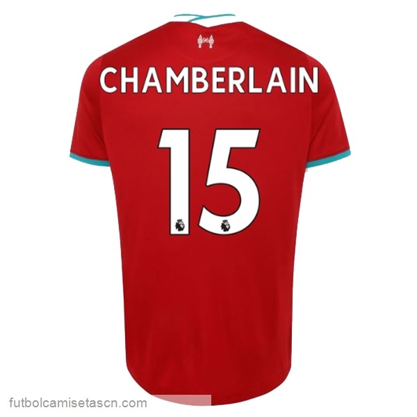 Camiseta Liverpool NO.15 Chamberlain 1ª 2020/21 Rojo